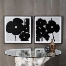 2stk, Valmuler, håndmalt lerret 80x80 thumbnail