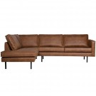 WOOOD RODEO CORNER SOFA LEFT COGNAC thumbnail