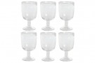 6 GLASS  BURBUJAS 8X8X14 300ML TRANSPARENT thumbnail