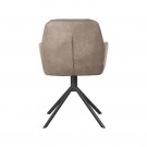SVIVEL DINING CHAIR TAUPE MICROLEATHER thumbnail