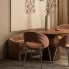 WOOOD LIMIT DINING TABLE ROUND MANGO WOOD WALNUT Ø130CM thumbnail
