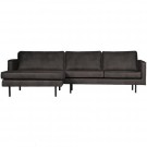 WOOOD RODEO CHAISE LONGUE LEFT BLACK thumbnail