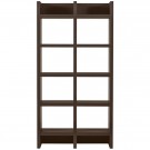 WOOOD TIMO OPEN CABINET MDF DARK BROWN 195x100x40CM thumbnail