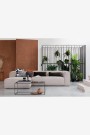 WOOOD BEAN CORNER SOFA INCL. CUSHIONS LIGHT GREY  - Venstre thumbnail