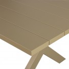 Delta piknikbord aluminium grønn/sand 220x100cm thumbnail