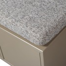 WOOOD TURNER STORAGE BENCH PINE MUD WITH SEATCUSHION KHAKI [fsc] thumbnail