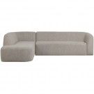 WOOOD SLOPING CORNER SOFA LEFT OFF WHITE MELANGE thumbnail