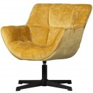 WOOOD WIBO SWIVEL ARMCHAIR IN CHINELLE FABRIC - CARRIE  thumbnail