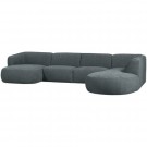 WOOOD POLLY SOFA U-SHAPE RIGHT BLUE/GREEN thumbnail