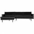 WOOOD RODEO CHAISE LONGUE LEFT VELVET ANTHRACITE thumbnail