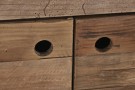 Skjenk resirkulert tre i furu 180x40x76 sort thumbnail