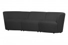 WOOOD COCO 3-SEATER BOUCLÉ DARK GREY thumbnail