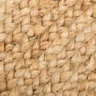 Rundt gulvteppe natur jute 180x180 thumbnail