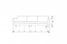 WOOOD RODEO SOFA 3 SEATER VELVET PISTACHIO thumbnail