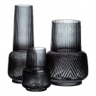 Vase i grått glass 17x17x24 thumbnail
