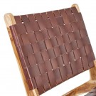 Lenestol teak tre-skinn 87x83x66 thumbnail