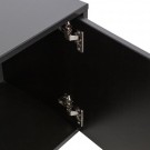Vt Lower skap med to dører dyp sort inkl metallramme [fsc] thumbnail