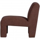 WOOOD Lavid armchair in Teflon-coated polyester - chestnut  thumbnail