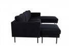 Zoom u-sofa svart thumbnail