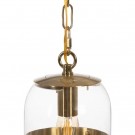 CEILING LAMP GOLD METAL / GLASS LIGHTING 13 X 13 X 30 CM thumbnail