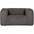 WOOD BEAN ARMCHAIR IN WIDE CORD VELVET - COLOR: TERRAZZO thumbnail