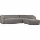 WOOOD SLOPING CORNER SOFA RIGHT GREY MELANGE thumbnail