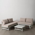 2025 OUTDOOR SET GARDEN BEIGE-WHITE ALUMINUM 1 CM thumbnail