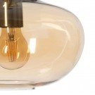 CEILING LAMP CARAMEL METAL-GLASS 25,50 X 25,50 X 32 CM thumbnail