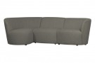 WOOOD COCO 3-SEATER ROUNDED LEFT BOUCLÉ WARM GREEN thumbnail