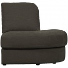 Vtwonen FAMILY 1-SEATELEMENT ROUNDCORNERRIGHT WOVENFABRIC ANTHRACITE thumbnail