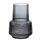 2stk, Vase i grått glass 11x11x15 thumbnail