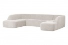 BePureHome SLOPING U-SHAPE SOFA PEARL MELANGE thumbnail