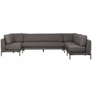 Vtwonen COUPLE DINING BENCH ELEMENT 100CM GREY MELANGE thumbnail