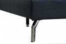 COUCH POLYESTER METAL 300X160X85 BLUE thumbnail