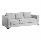 3 SEATER SOFA GREY 260 X 105 X 84 CM thumbnail