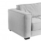 3 SEATER SOFA GREY 260 X 105 X 84 CM thumbnail
