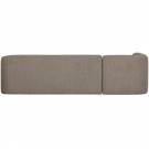 WOOOD SLOPING CORNER SOFA LEFT LIGHT BROWN MELANGE thumbnail