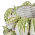 VASE GREEN-WHITE CERAMIC DECORATION 34 X 33 X 23 CM thumbnail