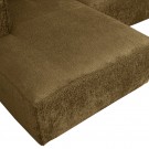 WOOOD BEAN CORNER SOFA LEFT STRUCTURE VELVET SPICES thumbnail