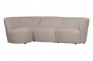 WOOOD COCO 3-SEATER ROUNDED LEFT BOUCLÉ SAND thumbnail