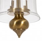 CEILING LAMP GOLD METAL / GLASS LIGHTING 33 X 33 X 54 CM thumbnail