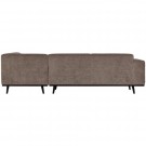 WOOOD STATEMENT CORNER SOFA RIGHT FLAT RIB TAUPE thumbnail