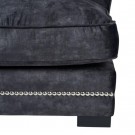 Sjeselongsofa mørkegrå 114x155x92 thumbnail