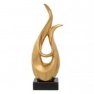 FIGURE GOLD CERAMIC DECORATION 12 X 10 X 41 CM thumbnail