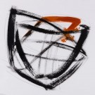 2stk, Abstrakt, håndmalt lerret 70x70 thumbnail