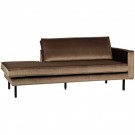 WOOOD RODEO DAYBED RIGHT VELVET TAUPE thumbnail
