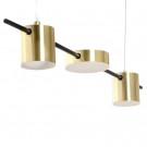 Taklampe svart-gull metall 70x10x9 thumbnail
