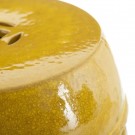 STOOL YELLOW CERAMIC DECORATION 35 X 35 X 48 CM thumbnail
