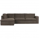WOOOD FREDDIE CORNER SOFA LEFT BROWN thumbnail