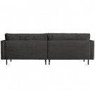 WOOOD RODEO CLASSIC SOFA 3-SEATER VELVET ANTHRACITE thumbnail